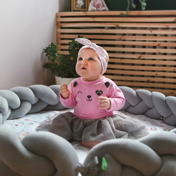 speelmat junior 100 cm polykatoen lichtgrijs