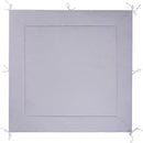 tipi-tent junior 140 cm katoen grijs/groen 6-delig