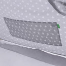 tipi-tent junior 140 cm katoen grijs/wit 6-delig