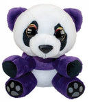 knuffel Panda I love mom junior 24 cm paars/wit