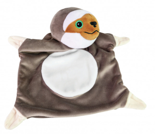 knuffeldoek luiaard Sanna 30 x 20 cm pluche bruin