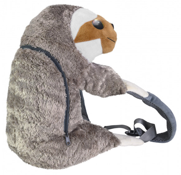 rugzak luiaard Sanna 18 x 37 cm polyester bruin