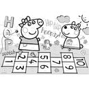 vloerpuzzel 2-in-1 Peppa Pig junior 90 cm 48-delig