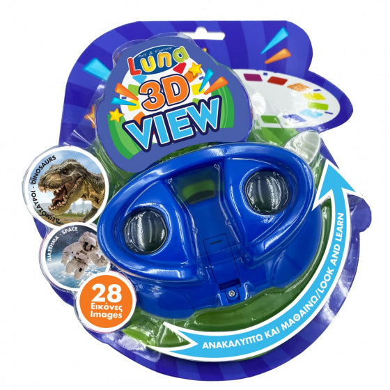 viewmaster 3D Jungle/Dino junior blauw 3-delig