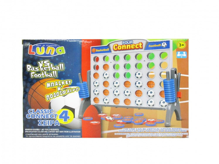 4-op-1-rij spel voetbal basketbal junior 28 x 19 x 4 cm