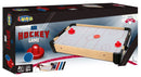 airhockey 58,7 x 29 x 7,5 cm hout wit/bruin 4-delig