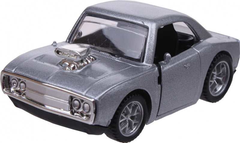 auto Speed klassiek 7,5 x 4,5 x 3,5 cm 1:48 diecast zilver