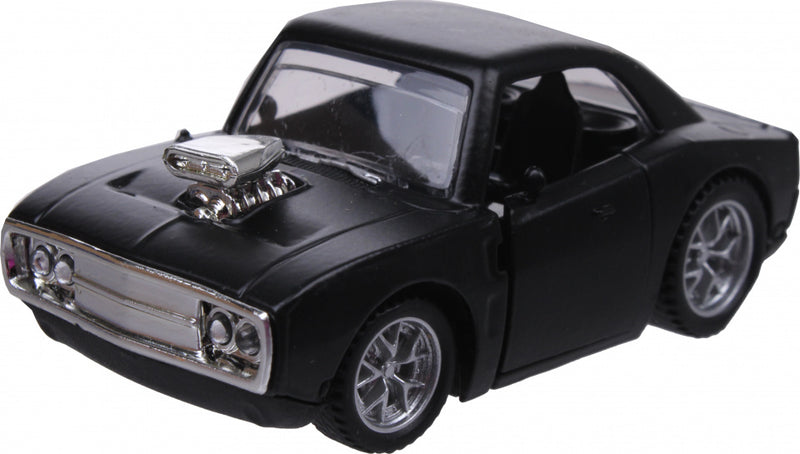 auto Speed klassiek 7,5 x 4,5 x 3,5 cm 1:48 diecast zwart