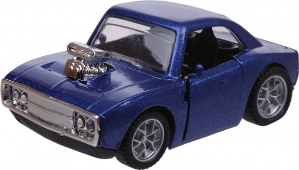 auto Speed klassiek 7,5 x 4,5 x 3,5 cm 1:48 diecast blauw