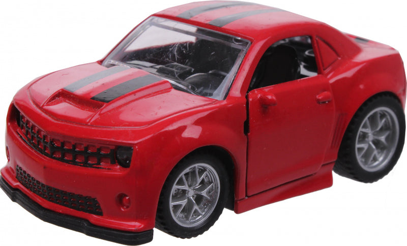 auto Speed streep 7,5 x 4,5 x 3,5 cm 1:48 diecast rood