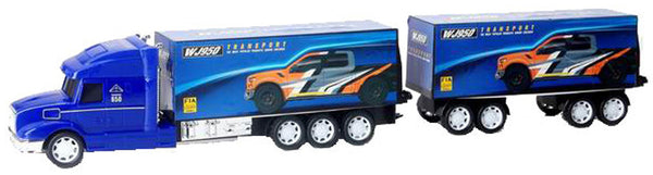 autotransporter WJ950 jongens 1:30 blauw 6-delig