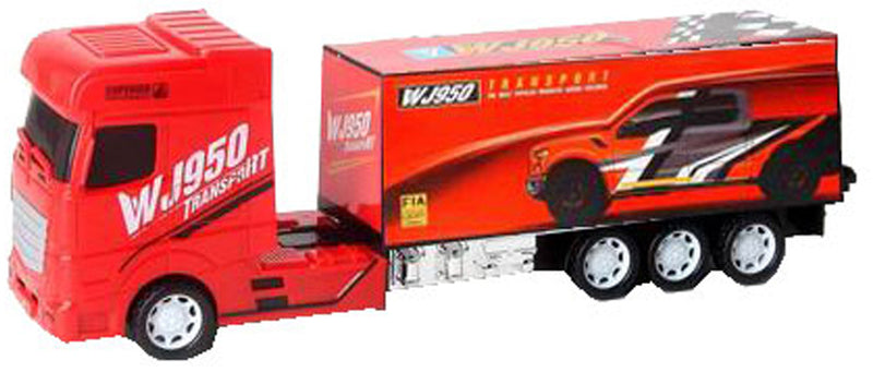 autotransporter trucks jongens 1:30 rood 4-delig