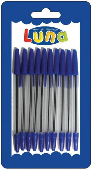 balpennen 15 cm blauw 10 stuks