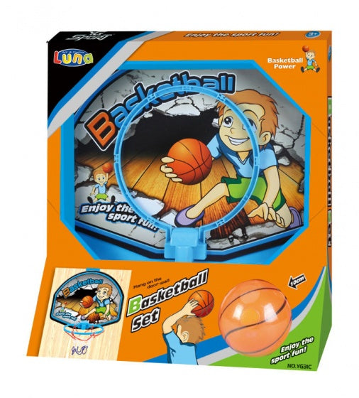 basketbalring Set 19,5 cm blauw