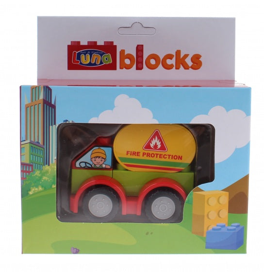 Blocks bouwset Cement 9 cm 5-delig