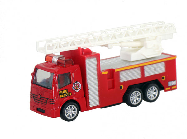 brandweerwagen Speed Car junior 8 cm diecast rood