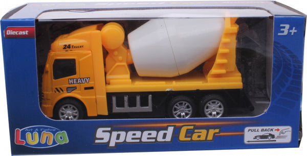 cementmolen Speed Car junior 8 cm diecast geel