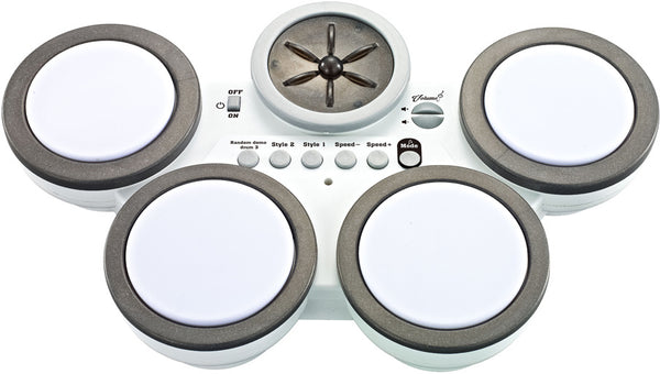 elektronische drum Music junior 39 x 24 x 7,5 cm wit/grijs