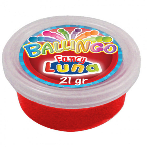 glitterkneeddeeg Ballingo junior 21 gram rood