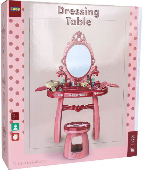 kaptafel Beauty meisjes 44 x 76 x 24,5 cm roze 3-delig