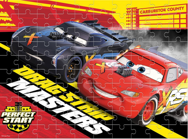 legpuzzel/kleurplaat Cars junior karton 100 stuks