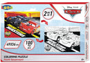 legpuzzel/kleurplaat Cars junior karton 100 stuks