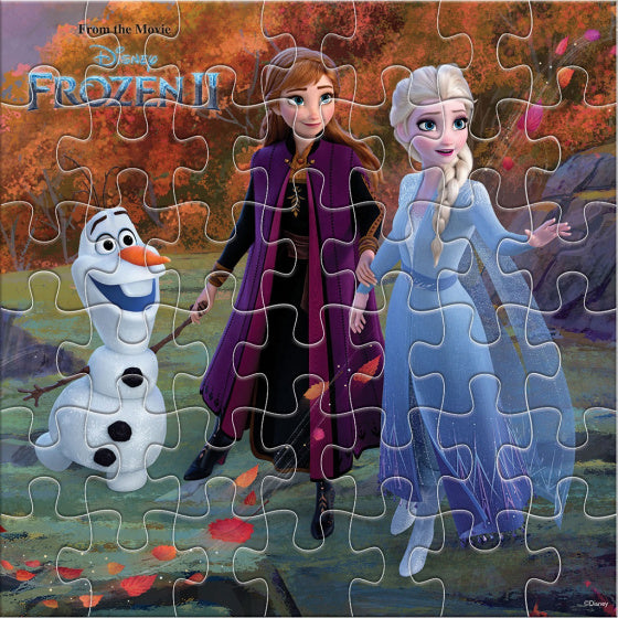 kleurplaat en puzzel Frozen II 42 cm karton 42 stuks
