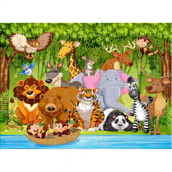 kleurpuzzel Jungle 100 stukjes