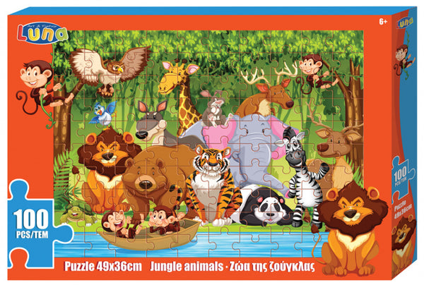 kleurpuzzel Jungle 100 stukjes
