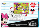 kleurplaat en puzzel Minnie Mouse 49 cm karton 100 stuks