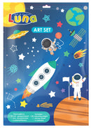 kleurplaten Astronaut junior papier wit 31-delig