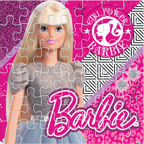 kleurpuzzel 2-in-1 Barbie meisjes 42 cm 2-delig