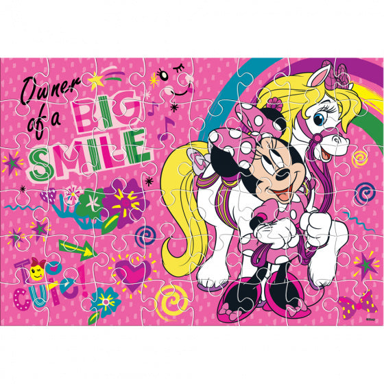 kleurpuzzel 2-in-1 Minnie 4-delig