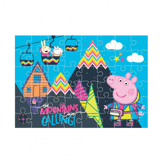 kleurpuzzel 2-in-1 Peppa Pig 4-delig