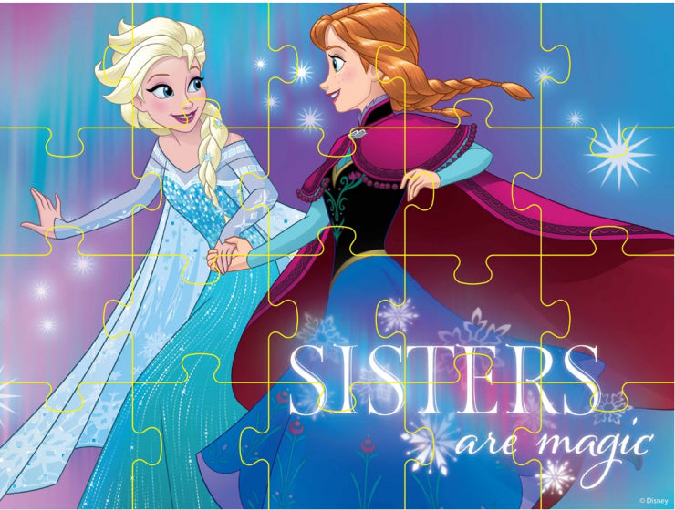 kleurpuzzel 4-in-1 Frozen meisjes 40 x 30 cm 4-delig