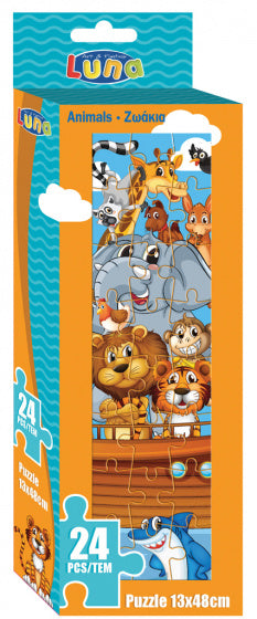 legpuzzel Dieren junior karton 24 stukjes