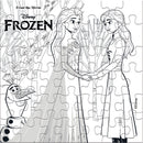 kleurpuzzeltoren Frozen junior 13 cm paars 24 stuks