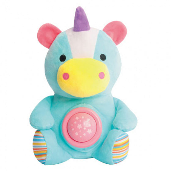 knuffeleenhoorn pluche blauw