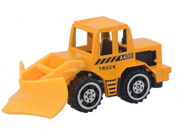 loader Free Wheel Metal Truck junior 8 cm geel