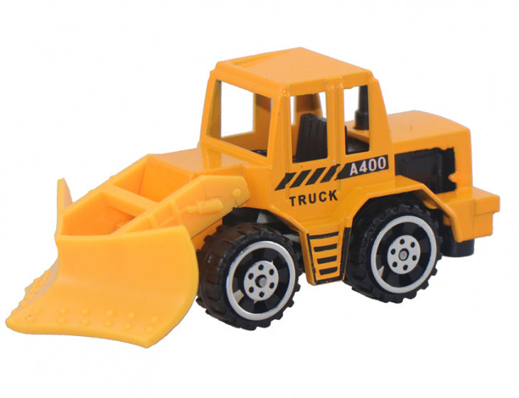 loader Free Wheel Metal Truck junior 8 cm geel