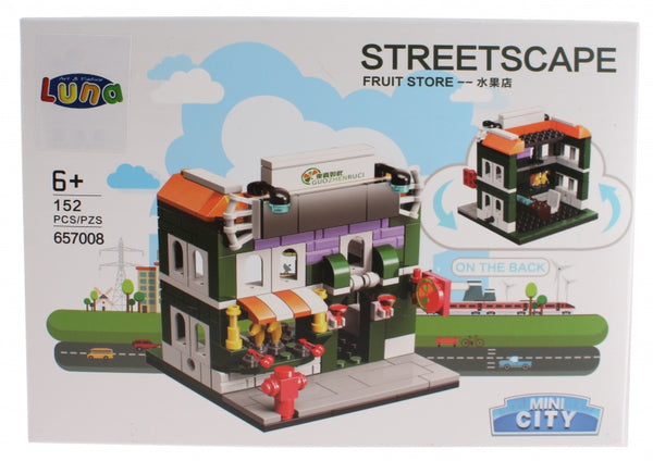 Mini City Streetscape Fruit Store bouwset 152-delig