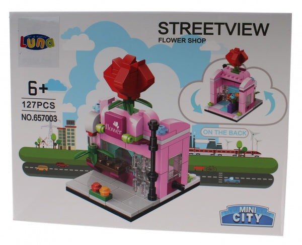 Mini City Streetview Flower Shop bouwset 127-delig (657003)
