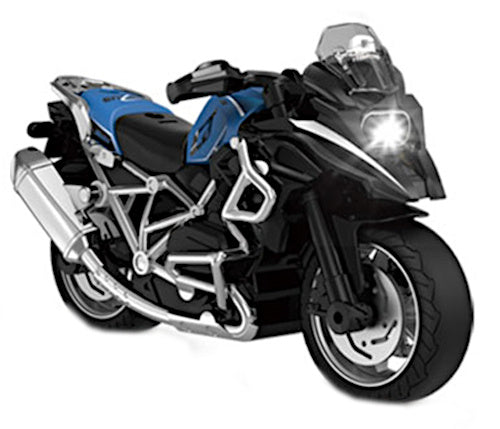 motor junior 1:14 die-cast zwart/blauw