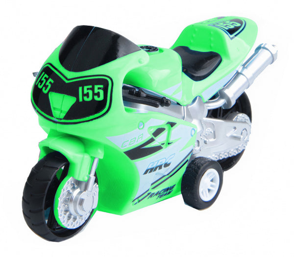 motor Modern City junior 12 cm staal groen