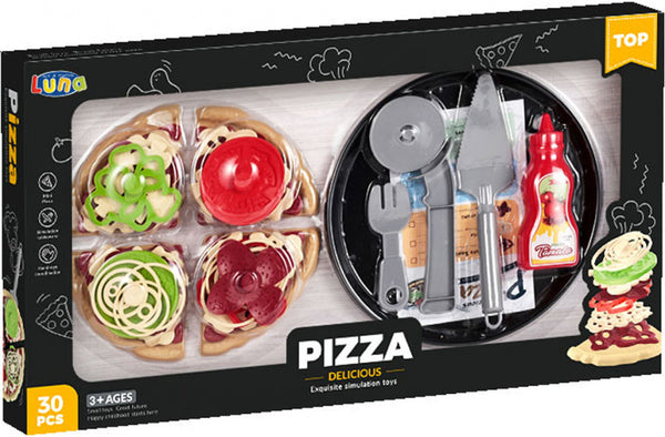 speelgoedeten pizza junior 30-delig
