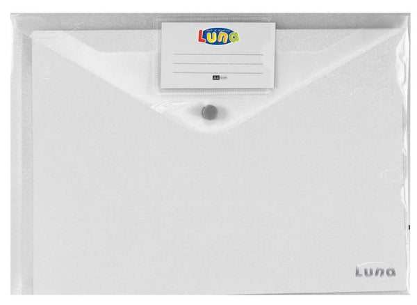 portfoliomap Office A4 polyester grijs/transparant