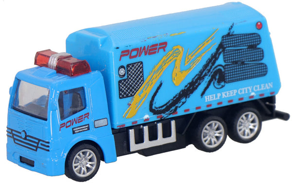 power truck Speed Car junior 8 cm diecast blauw