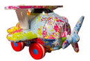 propellervliegtuig regenboog junior 9 cm geel/rood