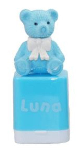 puntenslijper/gum Beer junior rubber blauw