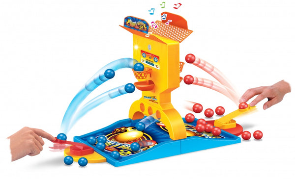 shoot a basket 49 cm geel/blauw